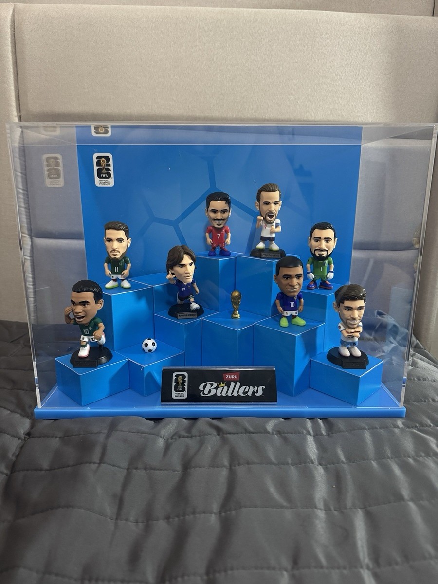 Zuru Ballers FIFA World Cup Soccer Display Case Various Players