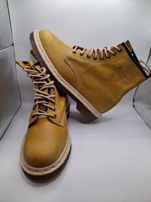 Dr. Martens 1460 Nubuk Stiefel Senf/ Hellbraun UK 8 Neu Mit Mängeln