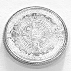 1/10th oz Aztec Calendar .999 Fine Silver Round Bullion Golden State Mint - 08