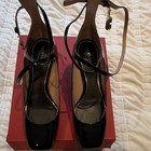 Valentino Garavani Black Patent Leather Square Toe Ankle Strap Pumps EU 39.5 — photo 7
