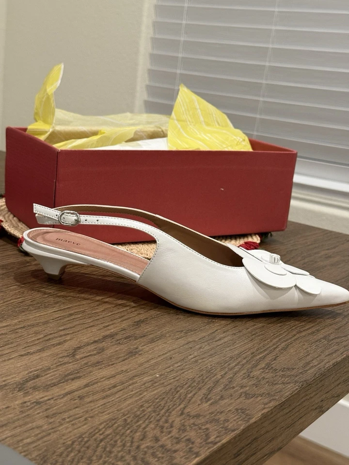 Anthropologie, Maeve Tacones Floral con Cordones, Talla 41 (10 EE. UU.), Nuevos Foto 4 de 4