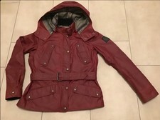 Belstaff Damen Trailmaster  Wachs Jacke Gr. 40 rot Kapuze