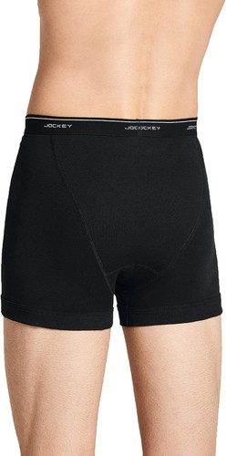 Jockey Men's Underwear Classic 5" Boxer Brief - 3 Pack Medium, Black - Picture 2 of 3