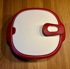 Tupperware Warmie Tup 2,4l und 2,25L Thermobehälter Siebeinsatz Rot Weiß TOP 