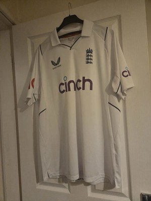 England Cricket 2022 Test weiß T-Shirt Castore Kit Herren Erwachsene XLarge Trikot