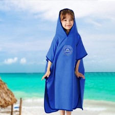 Hooded Bath Towel For Kids Quick Dry Bath Poncho Towel For Beach Swimming AHRI