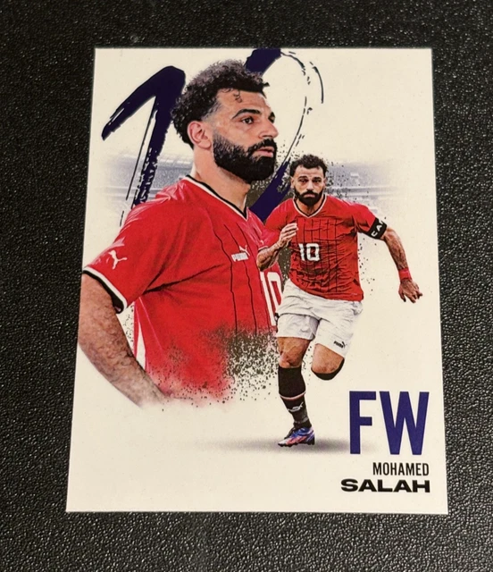 Mohamed Salah 2024 Futera FX #101 Liverpool Black SSP 1/10 Liverpool FC