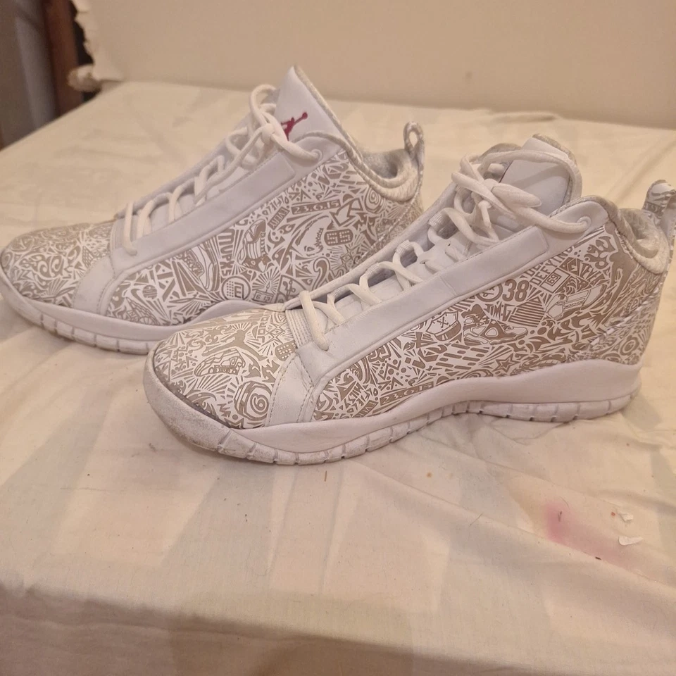 AIR Jordan Accolades Premier Lazer Blanco 395574 103 Logo Jumpman Para Hombre Talla 11 Foto 2 de 4