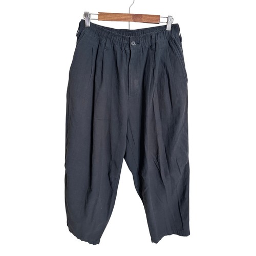 Thing Fabrics Made in Japan Cotton Balloon Pants Black Mens Small