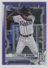 2021 Bowman Chrome Prospects Mega Box Purple Mojo Refractor Jhonny Piron 0j7y