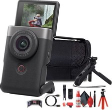 Canon PowerShot V10 Content Creator Compact Vlogging Camera Silver More