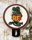 VINTAGE RF RATFINK RF MOTOR OIL PETROLEUM PORCELAIN GAS PUMP STATION TOPPER SIGN