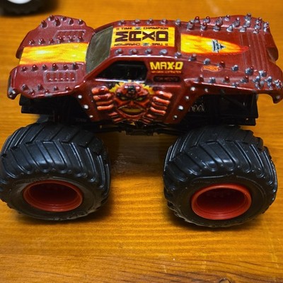 Hot Wheels Monster Jam Truck Red Max-D Maximum Destruction Die-Cast