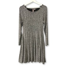 Anthropologie Dolan Piper Heather Gray Long Sleeve Knit Sweater Dress Size Small