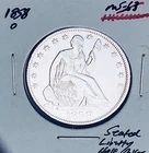 1858-O GEM BU+++  BRILLIANT UNCIRCULATED!  U.S. SEATED LIBERTY HALF DOLLAR. WOW!