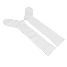 (M) Fencing Socks Thickened Cotton Unisex Protective Socks White Combed