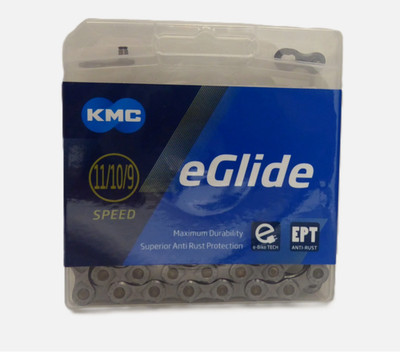 KMC eGlide EPT Chain - 9/10/11-Speed, 128L, Optimized for Shimano CUES