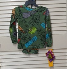 Teenage Mutant Ninja Turtles Boys Size 4 Sleep Set 2 Piece