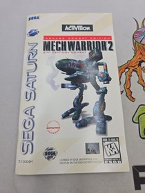 MechWarrior 2 Sega Saturn COMPLETE Disc+Case+Manual+Reg. Card