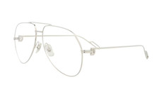 Cartier CT0116O 003 Aviator Eyeglasses SILVER...