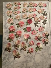 Anna Griffin Favorite Flowers 3D Stickers Roses New Lot Of 36