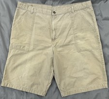 Dickies Carpenter Shorts 42x12 Khaki Ripstop EXC Cotton