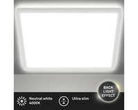 Led Deckenleuchte 18W 2400 Lm 4000 K 29,3X29,3 Cm Slim Weiß + Backlight