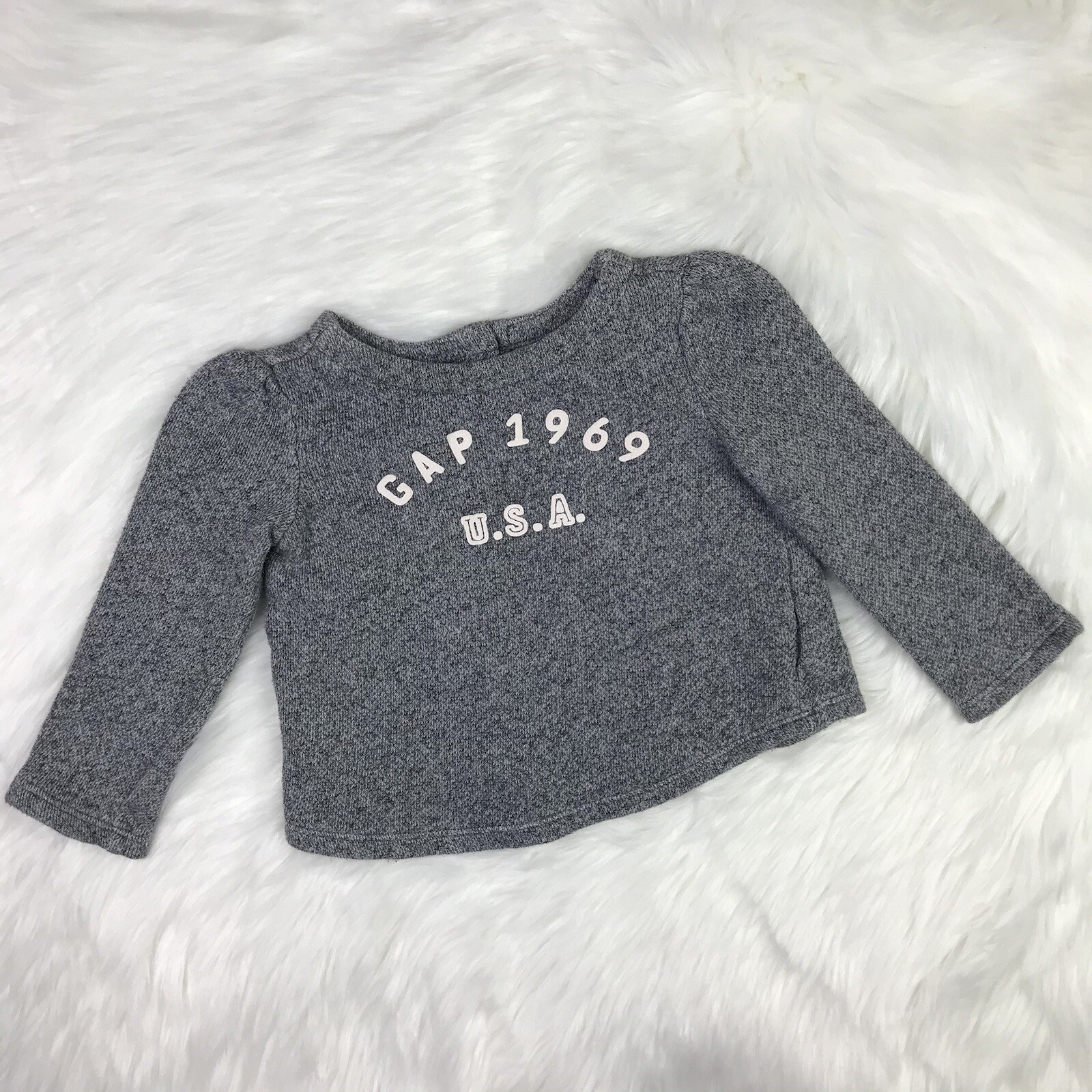 Gap Toddler Kids Baby Long Sleeve Gap 1969 U.S.A. Top 18-24 months