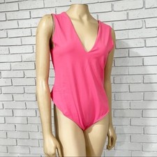 Free People Women s Keep It Sleek Duo Festival Fuchsia Bodysuit - Size XS