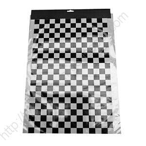  Stickers  Autocollant a Damier  Carr  NOIR  BLANC 20 X 10cm 