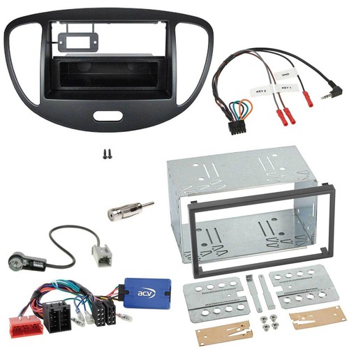 JVC DAB USB Bluetooth 2DIN Lenkrad Autoradio für Hyundai i10 2009-2013 schwarz - Bild 3 von 8