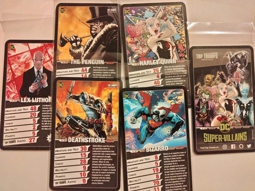 2021 Top Trumps DC SUPER VILLIANS (you pick) pack fresh cards Free Shipping - Bild 1 von 33