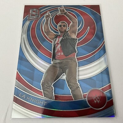 2023 Panini Chronicles WWE - Red 377 LA Knight 196/199 !! Tolle rote Parallel