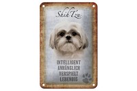 Blechschild Spruch 12X18 Cm Shih Tzu Hund Geschenk Metall Deko Schild