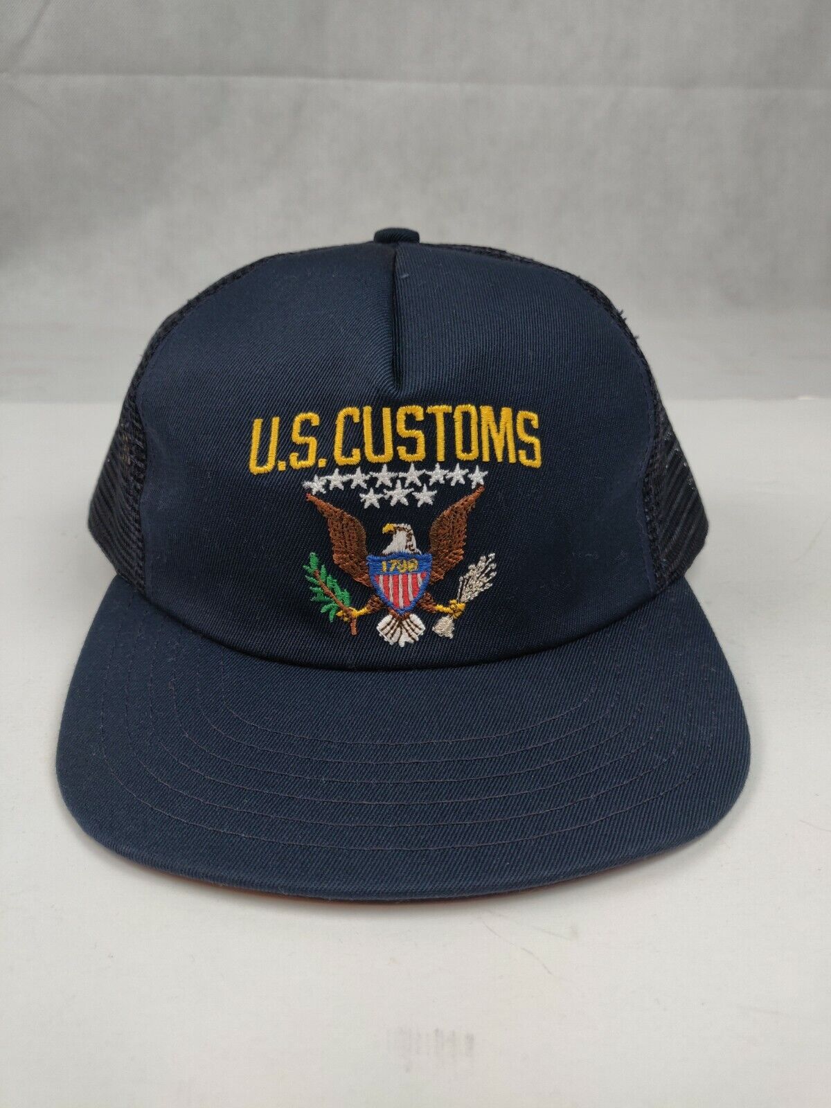 Vintage 90s / 80s United States Customs Trucker Hat Snapback Made in USA