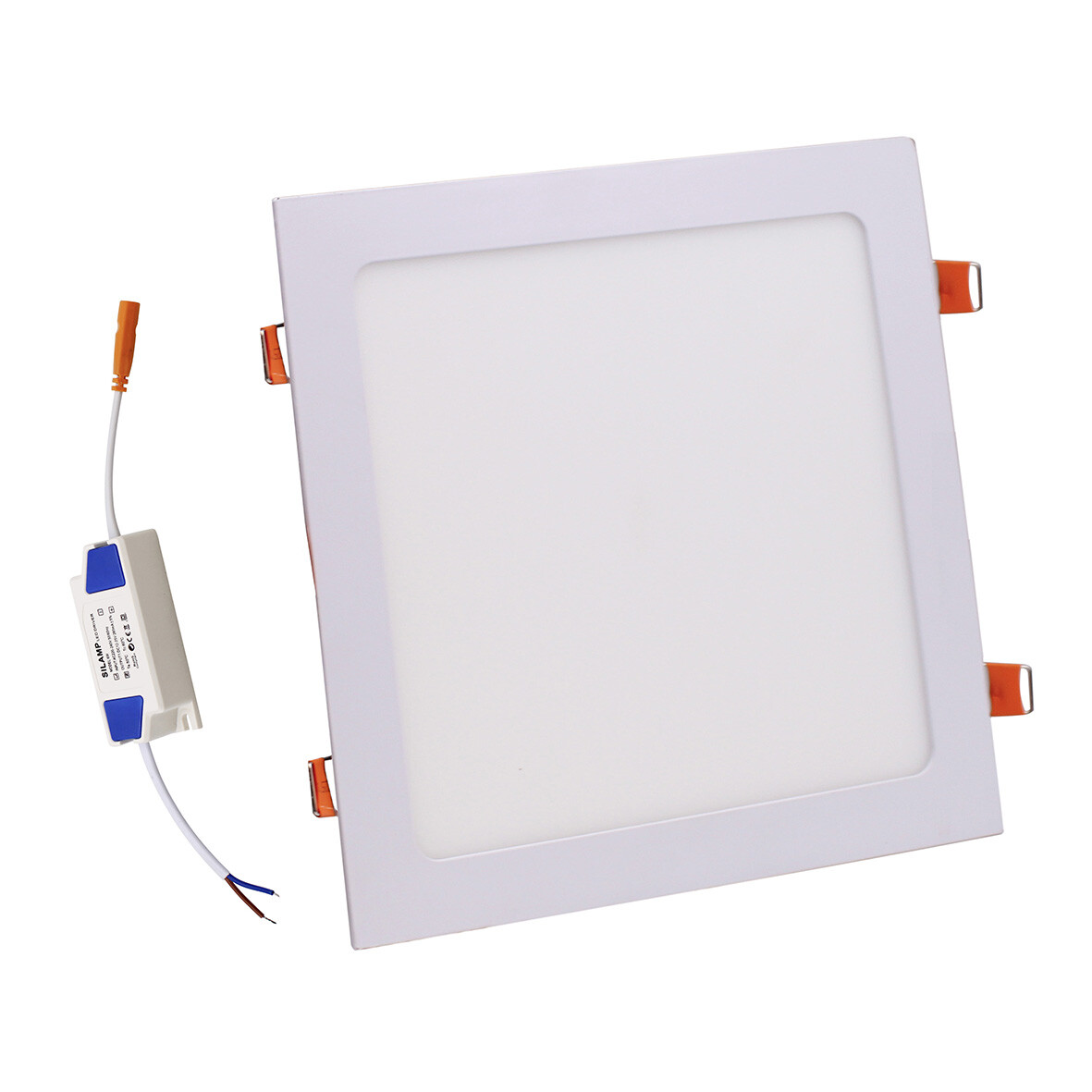 Faretto LED Incasso 24W Quadrato slim 298mm Switch 3000-4200-6400k F.I.271-290mm