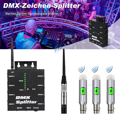 192 Kanäle DMX512 Controller-Konsole 2.4G Funk Sender Empfänger für Bühnenlicht