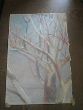 Original Pastel By Peg DeChene Humphreys, Mulberry at end of Season  12"x 18"