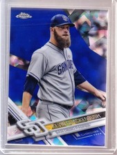 2017 Topps Chrome Sapphire Edition Refractor #657 Kevin Quackenbush - Padres