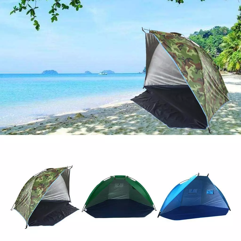 Beach top half tent