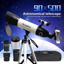 500x90 professional Refractor Astronomical Telescope Fully Multi-Coated US stock