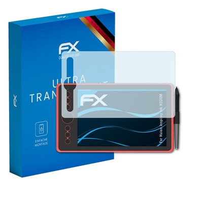 atFoliX 2x Displayschutzfolie für Huion Inspiroy Ink H320M Schutzfolie klar