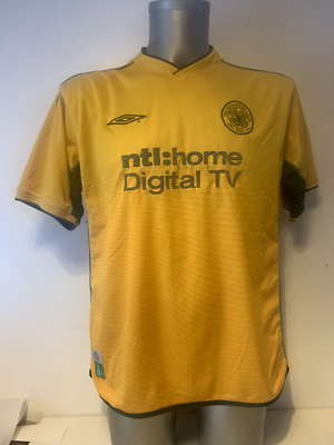 Celtic Large LARSSON Umbro Shirt Jersey Football Soccer Vintage