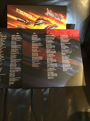 vinyl records- Judas Priest- Firepower- New Signed By All
