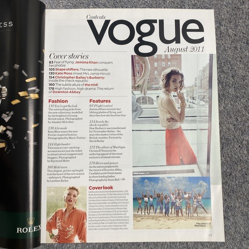 VOGUE Magazine August 2011 - Kate Moss Plus Supplement Free P&P - Picture 6 of 8