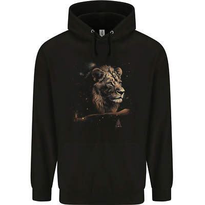 Ein nachdenklicher Löwe in der Wüste Kinder Kids Hoodie