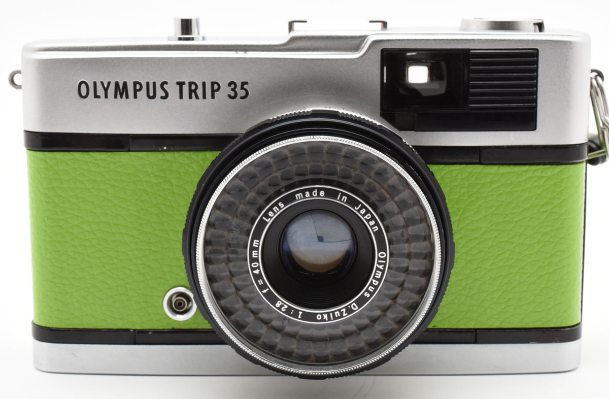 Near Mint ] OLYMPUS TRIP 35 Green Point & Shoot Film Camera