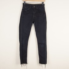 Levis LVC Orange Tab 606 Super Slim Dark Wash Raw Hem Jeans Sz 26