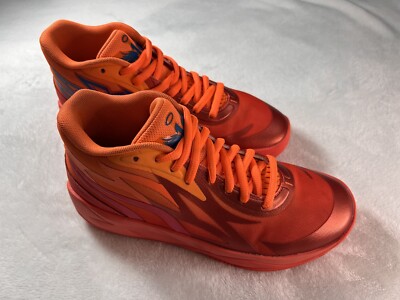 Size 6  - PUMA MB.02 Fiery Coral - Ultra Orange Excellent Condition