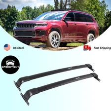 220lbs Roof Rack Cross Bar for 2022-2025 Jeep Grand Cherokee 2 ROW Cargo Carrier